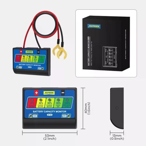 Probador De Batería 12-24v Bt60 Autool-6