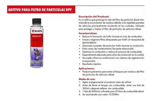 Tratamiento Filtro Partículas Aditivo DPF 300ml -1