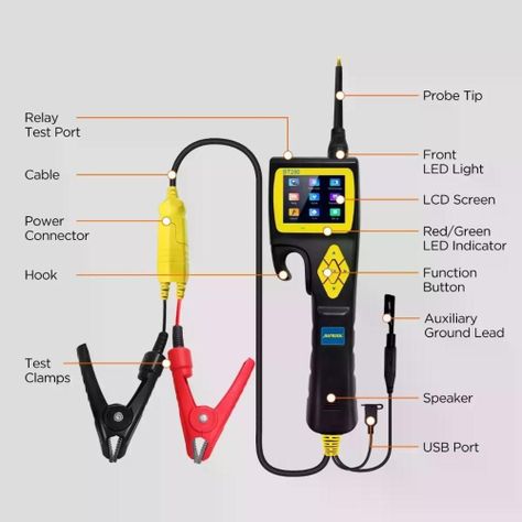 Probador Circuito Bt280 Autool Osciloscopio Punta Lógica-9