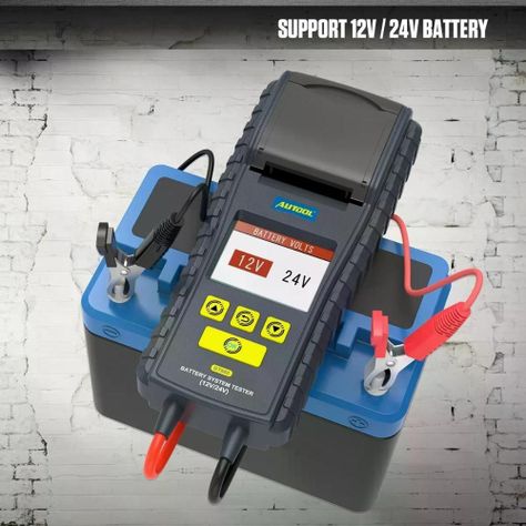 Probador Batería Bt860 Autool Impresora 12-24v-5