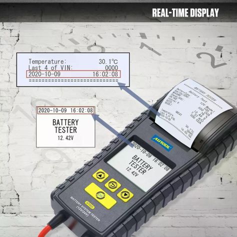 Probador Batería Bt860 Autool Impresora 12-24v-7
