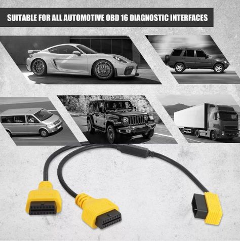 Cable 1 a 2 Splitter OBD2 50 cm-2