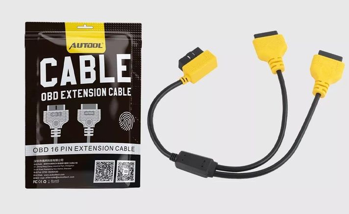 Cable 1 a 2 Splitter OBD2 50 cm-7