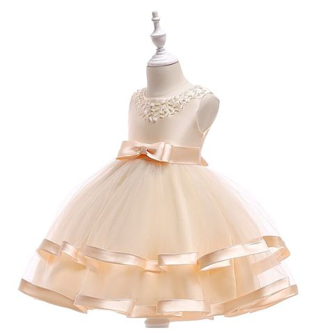 VESTIDO NIÑA DALILA BEIGE FIESTA-1
