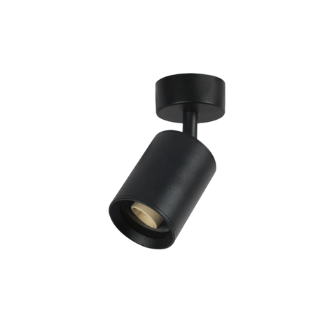 Aplique Simple Negro Porta Ampolleta Dicroica Luz Cálida-0