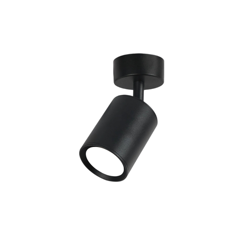 Aplique Simple Negro Porta Ampolleta Dicroica Luz Cálida-2