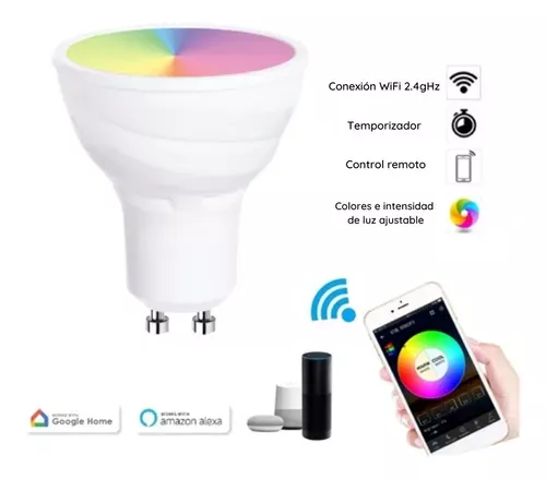 Ampolleta Smart Wifi  Dicroico Gu10 Google Alexa-2
