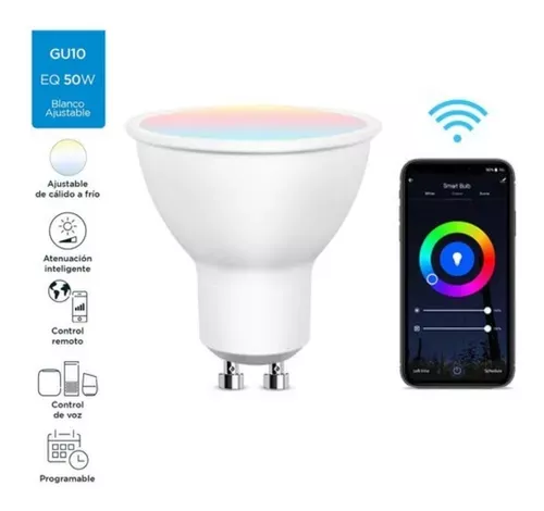 Ampolleta Smart Wifi  Dicroico Gu10 Google Alexa-0