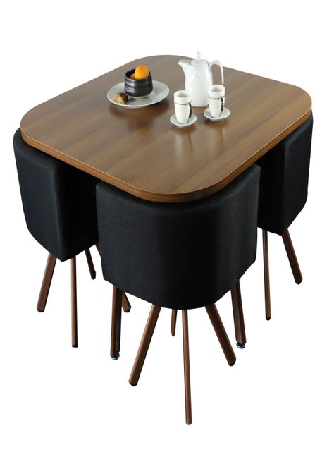 Juego de Comedor Vincenzi Negro-0
