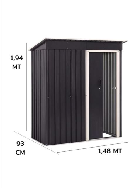 Bodega Prefabricada Jardín M 194x93x148-1