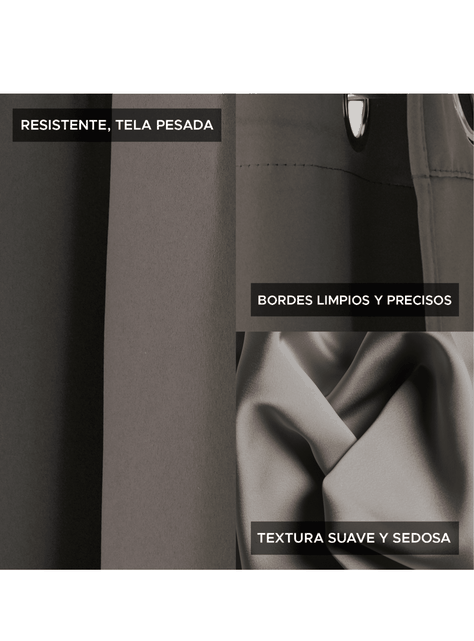 Cortina de Tela Blackout Gris Grafito Vincenzi 140x220-3