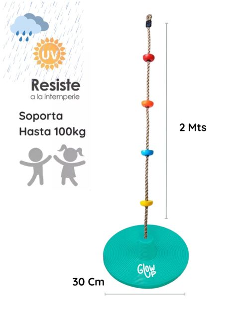 Columpio Mecedor De Escalada Multicolor Glowup-1