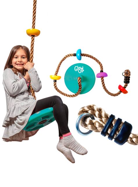 Columpio Mecedor De Escalada Multicolor Glowup-4