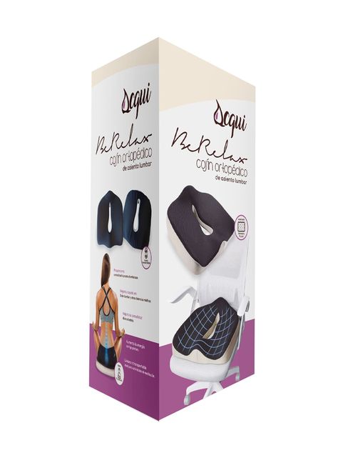 Cojín Ortopédico Ergonómico Para Silla Soporte Espalda Acqui-7