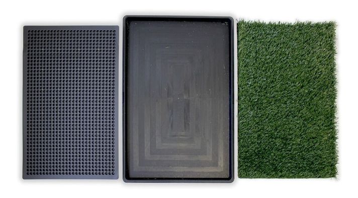 Baño ecológico perros gatos doggy potty 75x50 cm XXL-3