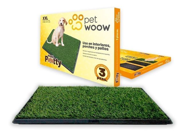 Baño ecológico perros gatos doggy potty 75x50 cm XXL-0