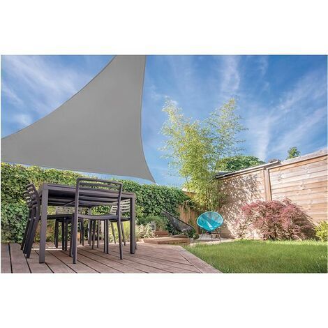 Toldo Vela Triangular Blanco + Kit de Instalación-2
