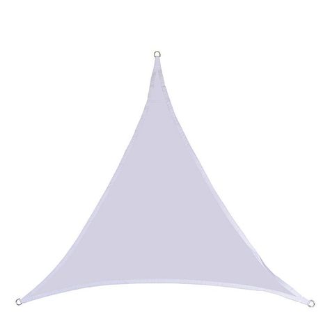 Toldo Vela Triangular Blanco + Kit de Instalación-0