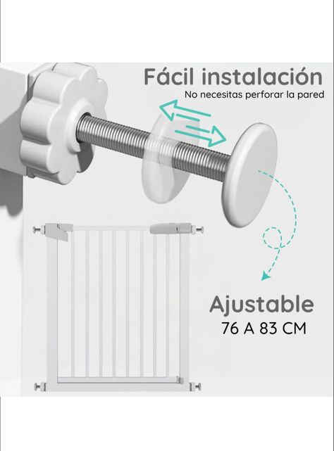 Reja de seguridad escalera puerta bebés y mascotas -2