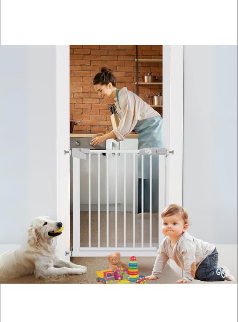 Reja de seguridad escalera puerta bebés y mascotas -3