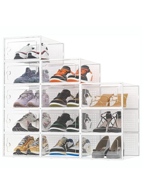 Caja Organizadora De Zapatos Apilables Set 4 Unidades-0