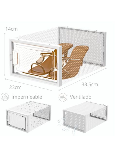 Caja Organizadora De Zapatos Apilables Set 4 Unidades-1