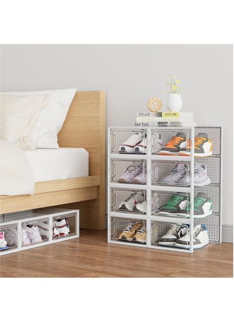 Caja Organizadora De Zapatos Apilables Set 4 Unidades-2