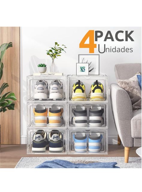 Caja Organizadora De Zapatos Apilables Set 4 Unidades-3
