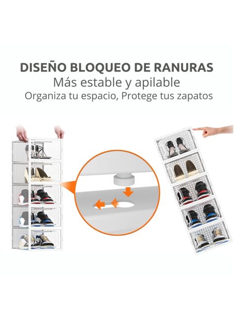 Caja Organizadora De Zapatos Apilables Set 4 Unidades-4