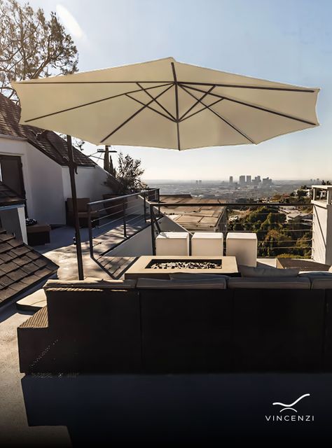 Quitasol sombrilla lateral terraza 3x3 beige Vincenzi-4