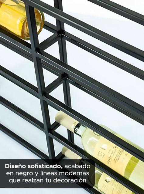 Soporte Para Botellas Vino Hierro Alta Calidad Y Resistencia-6