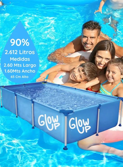 Piscina Estructural 2612 Litros Glowup 260X160X65 CM-1