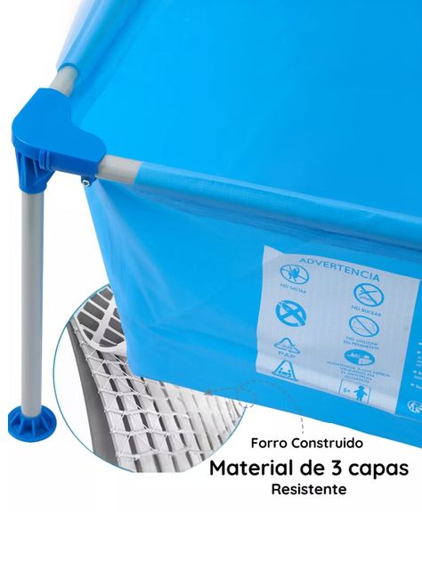 Piscina Estructural 2612 Litros Glowup 260X160X65 CM-5