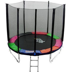 Cama Elástica 6ft 1,83mt Malla + Escalera-0