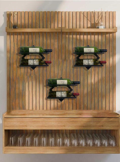 Repisa De Pared Para Vinos Tipo Cava De Hierro Rebajas-3