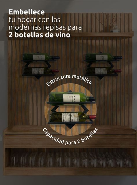Repisa De Pared Para Vinos Tipo Cava De Hierro Rebajas-6