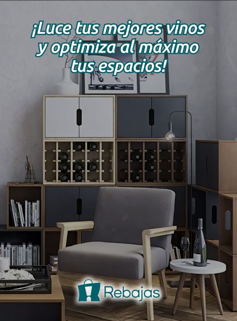 Estante Grande Cava De Madera Soporte Para 20 Botellas Vino-5