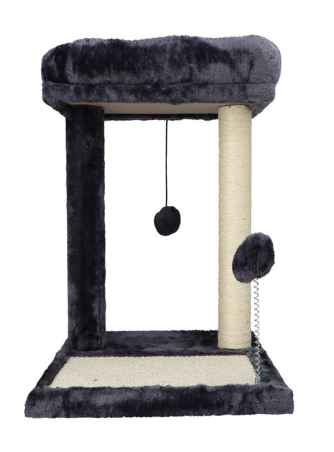Rascador De Gatos Con Juguete Y Cama 44x40x40-0