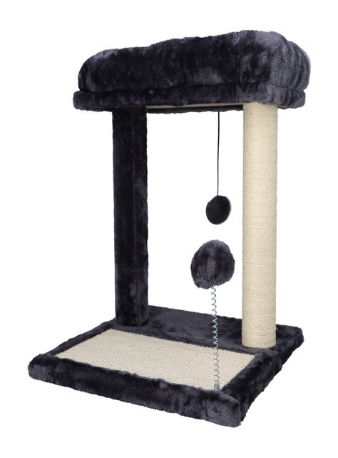 Rascador De Gatos Con Juguete Y Cama 44x40x40-1