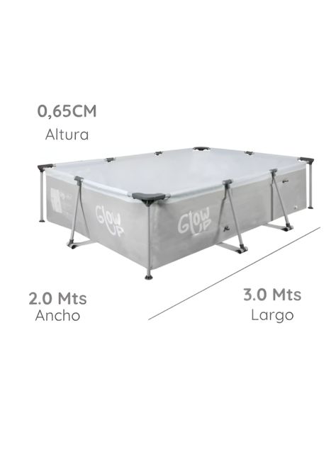 Piscina Estructural 3700 Litros Rectangular 2x3mts -1