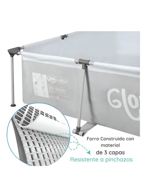 Piscina Estructural 3700 Litros Rectangular 2x3mts -3