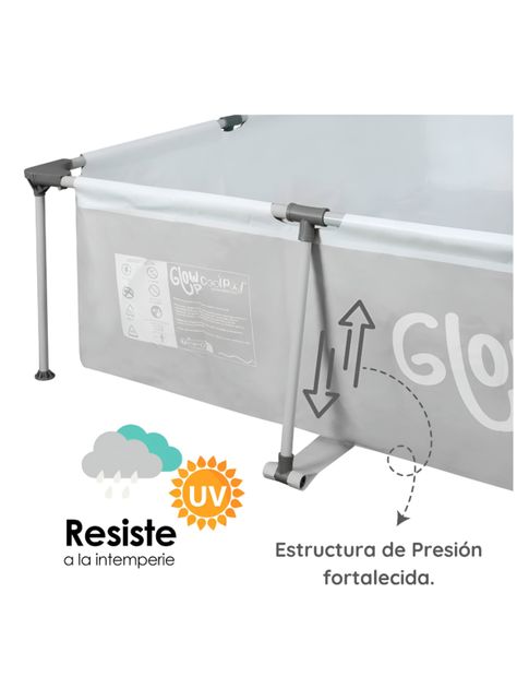 Piscina Estructural 3700 Litros Rectangular 2x3mts -4