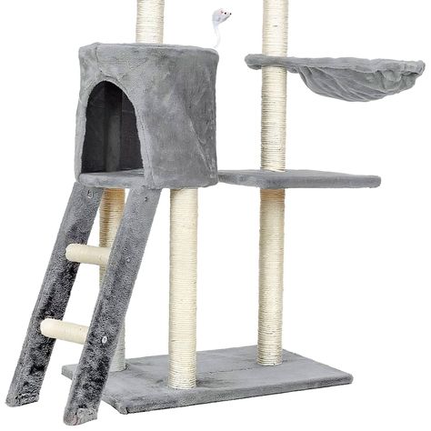 Rascador para gatos con hamaca 135x55x36-2