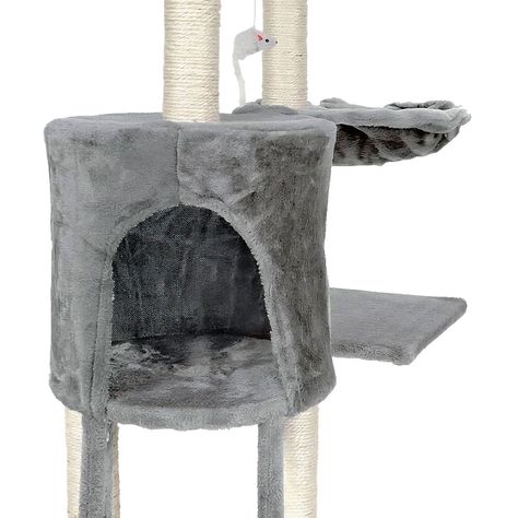 Rascador para gatos con hamaca 135x55x36-3