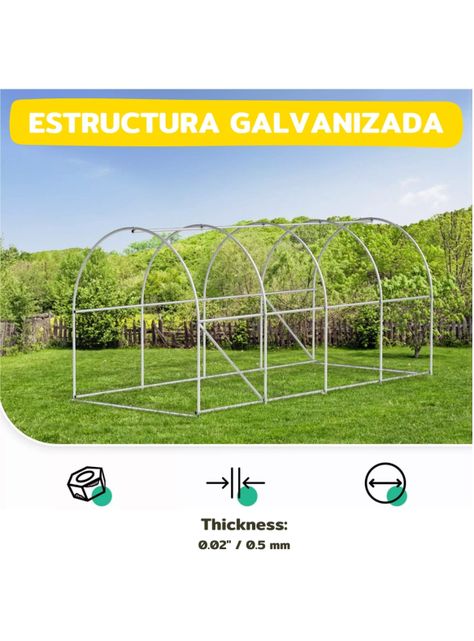Invernadero Armable Túnel 12mt2 6x2x2mts-5