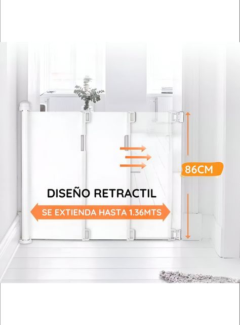 Reja de Seguridad Retráctil Para Bebes hasta 140 cm-1