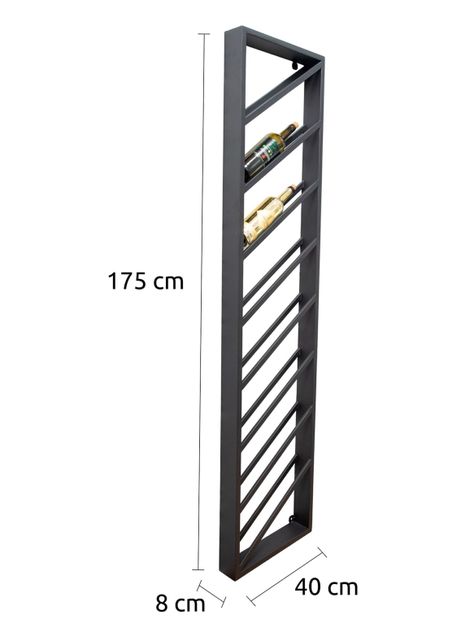 Soporte Lateral Para Botellas Vinos De Hierro Alta Calidad-1