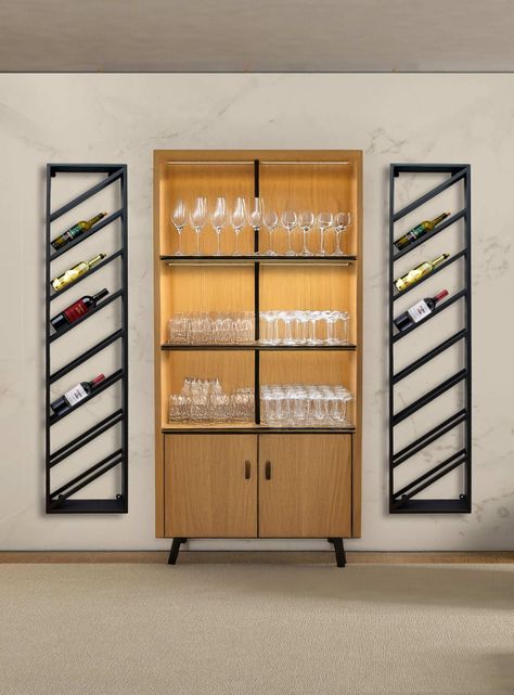 Soporte Lateral Para Botellas Vinos De Hierro Alta Calidad-2