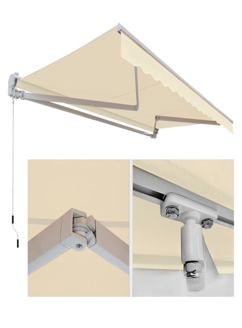 Toldo con brazo retractil Terrazas 3x2.5 Mts Beige-5