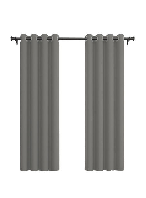 Cortina de Tela Blackout Gris Vincenzi 140x220-0